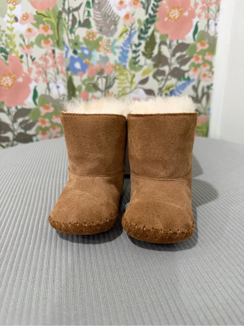 UGG Chestnut Infant Booties with Plush Shearling